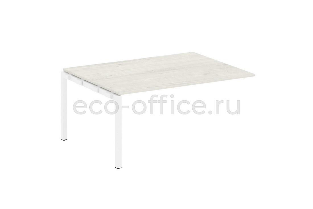 Проходной наборный элемент переговорного стола METAL SYSTEM QUATTRO 5x5 50БП.ППРГ-4 Дуб Наварра / Белый металл  стоимость
