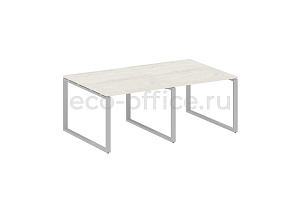 Стол переговорный (2 столешницы) METAL SYSTEM STYLE БО.ПРГ-2.1 Дуб Наварра / Серый металл фото