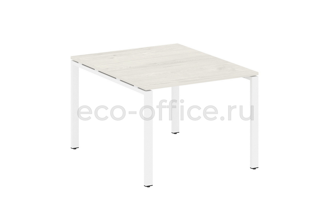 Стол переговорный (1 столешница) METAL SYSTEM STYLE БП.ПРГ-1.1 Дуб Наварра / Белый металл  стоимость