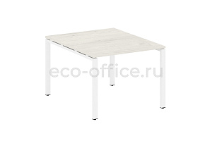 Стол переговорный (1 столешница) METAL SYSTEM STYLE БП.ПРГ-1.1 Дуб Наварра / Белый металл фото
