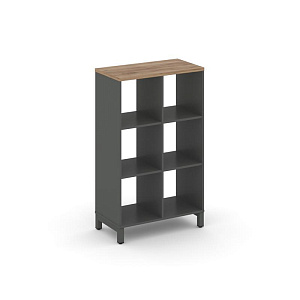 Каркас стеллажа 3 яр. STYLE PROJECT SN.KS-320 Антрацит/Дуб Табак/Металл Антрацит фото