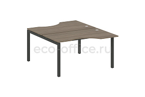 Рабочая станция криволинейная METAL SYSTEM QUATTRO 5x5 50БП.РАС-СА-2.2 Вяз Благородный / Антрацит металл фото