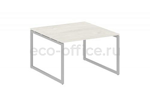 Стол переговорный (1 столешница) METAL SYSTEM QUATTRO 4x4 40БО.ПРГ-1.2 Дуб Наварра / Серый металл фото