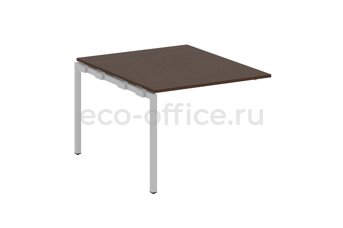 Проходной наборный элемент переговорного стола METAL SYSTEM QUATTRO 4x4 40БП.ППРГ-1 Венге Цаво / Серый металл  стоимость