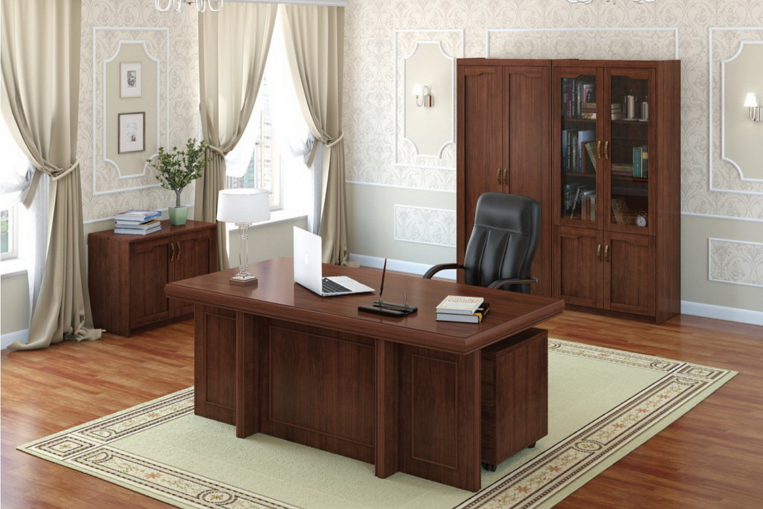 кабинет руководителя harvard дуб капучино фото