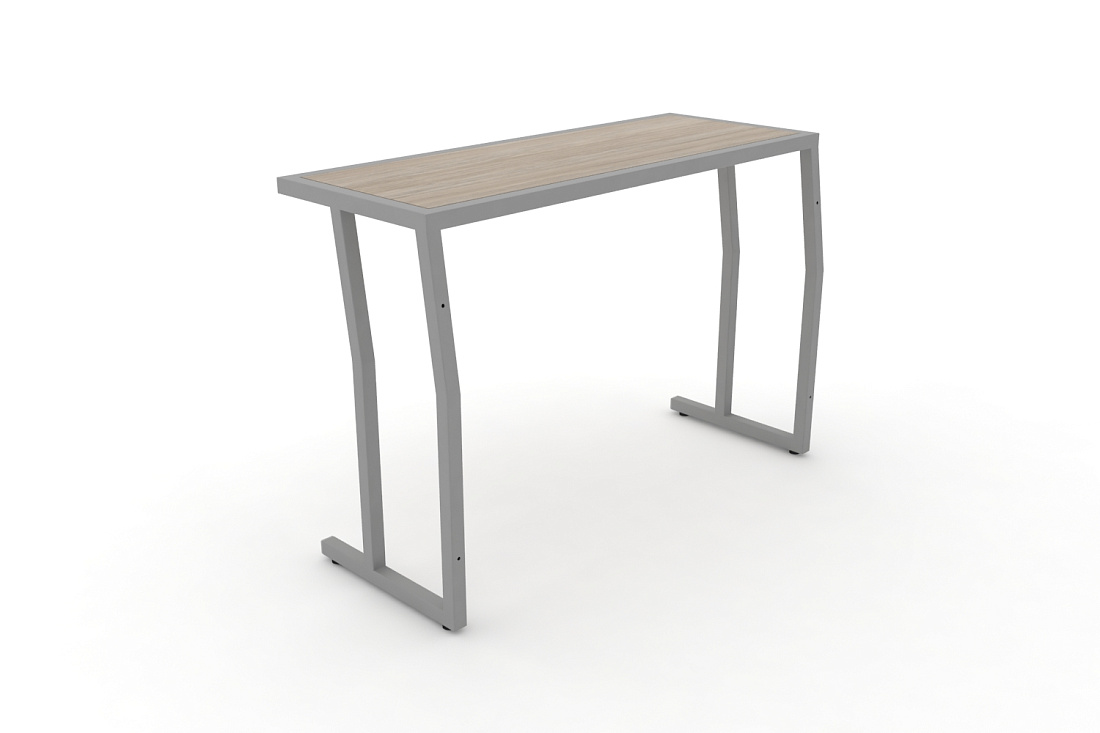 Стол учебный двухместный без царги DESK DK-1100S Дуб Аттик / Серый Металл  стоимость