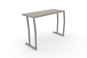 Стол учебный двухместный DESK DK-1100S Дуб Аттик / Серый металл фото