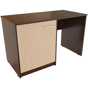 Стол с тумбой под минибар Protech Т-117 Дуб венге/Ясень шимо фото