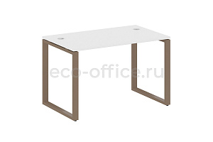 Стол письменный METAL SYSTEM STYLE БО.СП-2 Белый / Мокко металл фото