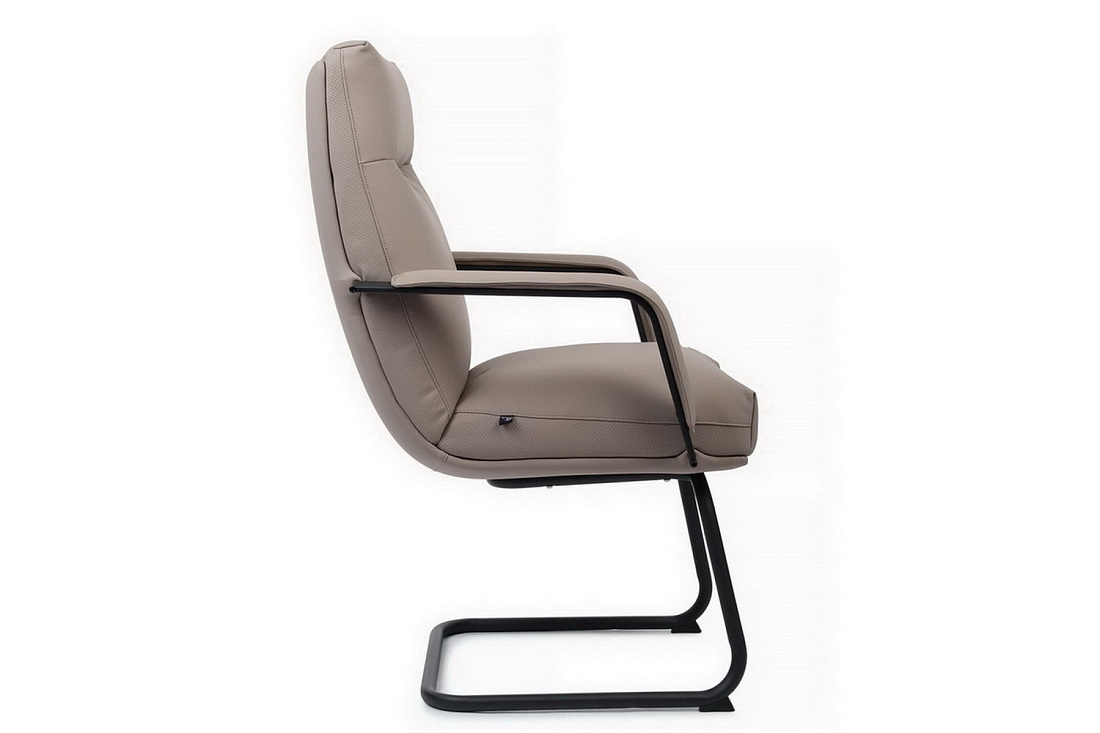 конференц-кресло rv chair otto cv-p001bs бежевая экокожа фото