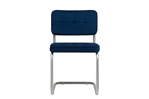 Конференц-кресло ECO-CHAIR COLOMBO Comfort CLM-05 Синий велюр / Серый металл фото