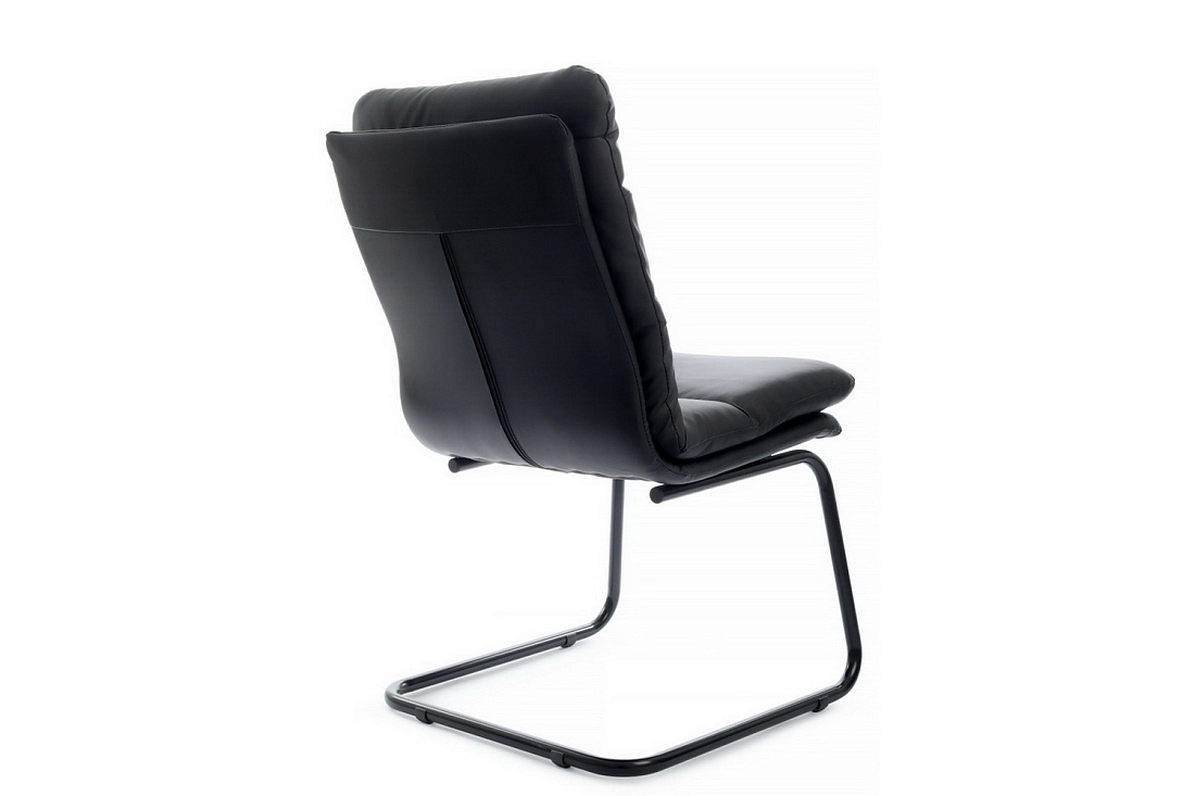 кресло rv chair pegas ps-919 чёрная экокожа / чёрный металл фото