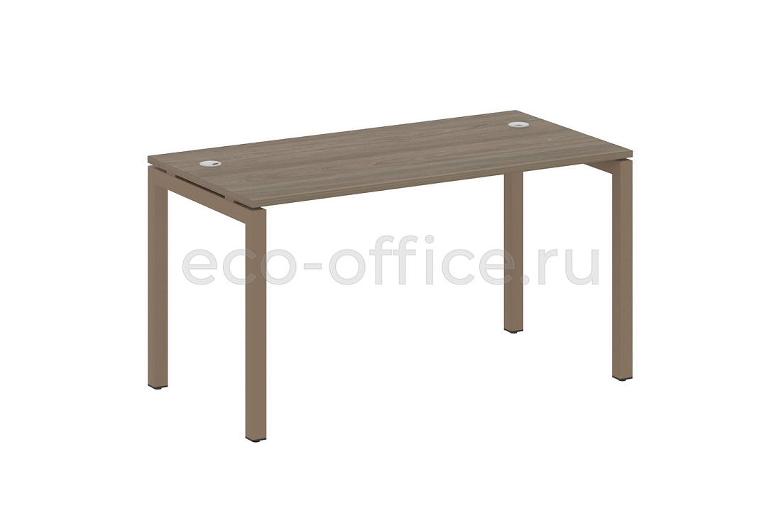 Стол письменный METAL SYSTEM QUATTRO 5x5 50БП.СП-3 Вяз Благородный / Мокко металл купить в Москве