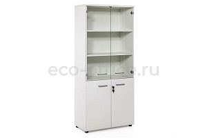 Шкаф комбинированный TOUR 80H009 W3 alum Белый фото