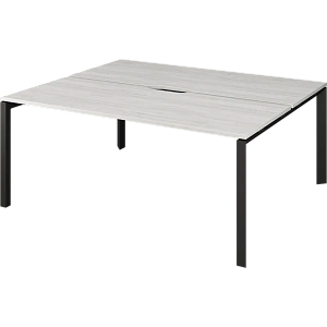 Бенч двойной на 2 рабочих места на металлокаркасе Protech НТМП.П.Б2-180 Сосна винтер/Антрацит фото