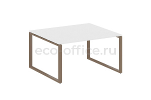 Стол переговорный (1 столешница) METAL SYSTEM STYLE БО.ПРГ-1.3 Белый / Мокко металл фото
