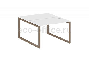 Рабочая станция METAL SYSTEM QUATTRO 5x5 50БО.РАС-СП-2.2 Белый / Мокко металл фото