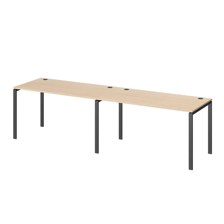 бенч линейный на 2 рабочих места protech амбл-005 бук/антрацит фото