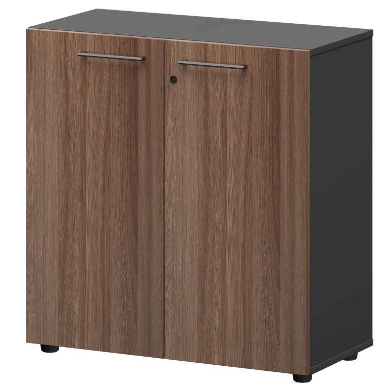 шкаф низкий закрытый protech смш28f темный шимо/графит фото