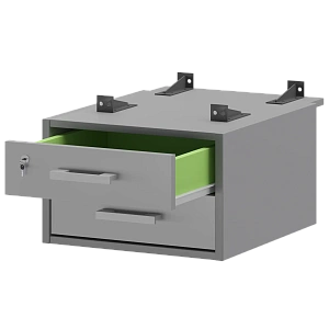 Тумба подвесная для столов на м/каркасе гл.730 мм Protech АМТ2-02М.73 Серый фото