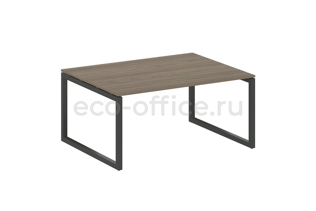 Стол переговорный (1 столешница) METAL SYSTEM QUATTRO 5x5 50БО.ПРГ-1.4 Вяз Благородный / Антрацит металл   стоимость