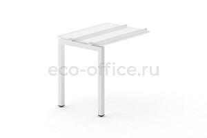 Металлокаркас на П-образной опоре 50x50 для приставки 600*600 Белый металл фото