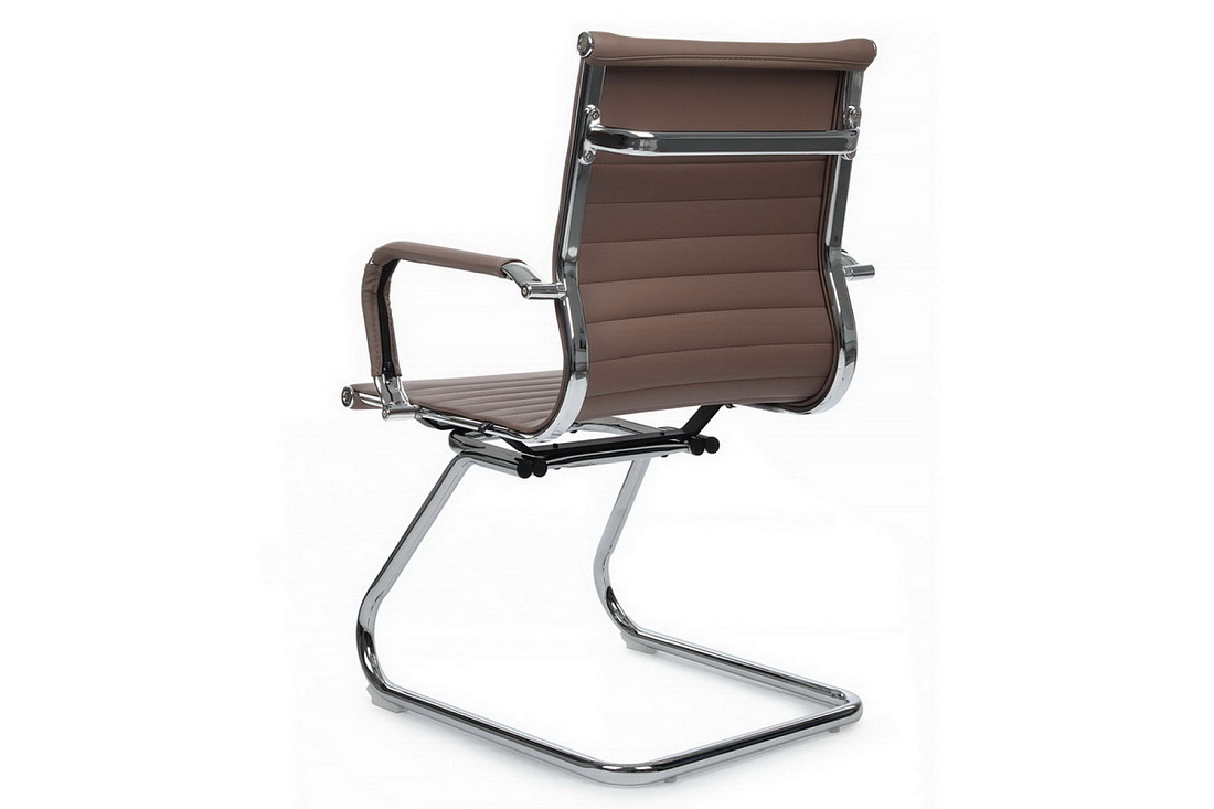 Конференц-кресло RV Chair HUGO 6002-3E Коричневая экокожа  стоимость