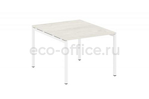 Стол переговорный (1 столешница) METAL SYSTEM QUATTRO 4x4 40БП.ПРГ-1.1 Дуб Наварра / Белый металл фото