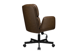 Кресло ECO-CHAIR PASCAL W-255 Тёмно-коричневая экокожа фото