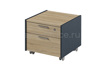 Тумба подкатная ИННОВАЦИЯ I-91 Дуб Сонома / Антрацит купить в Москве