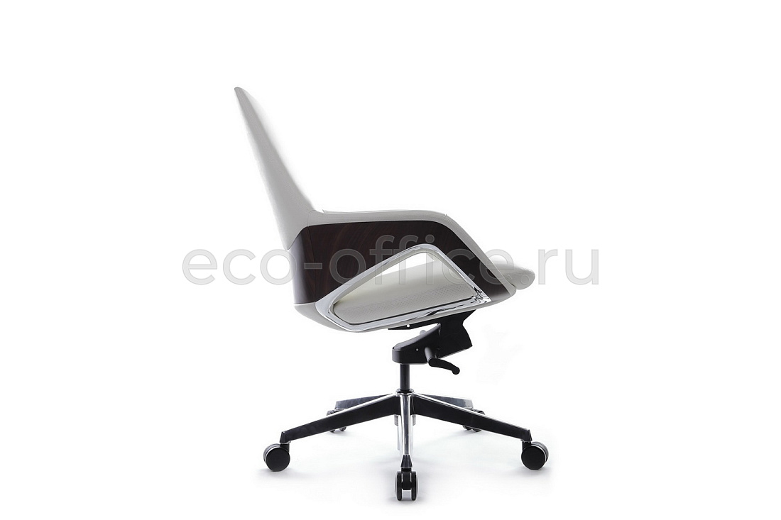 Кресло руководителя RV Design AURA-M FK005-B Белая кожа  стоимость