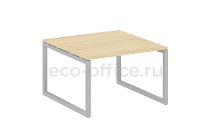 Стол переговорный (1 столешница) METAL SYSTEM QUATTRO 5x5 50БО.ПРГ-1.2 Акация Лорка / Серый металл фото