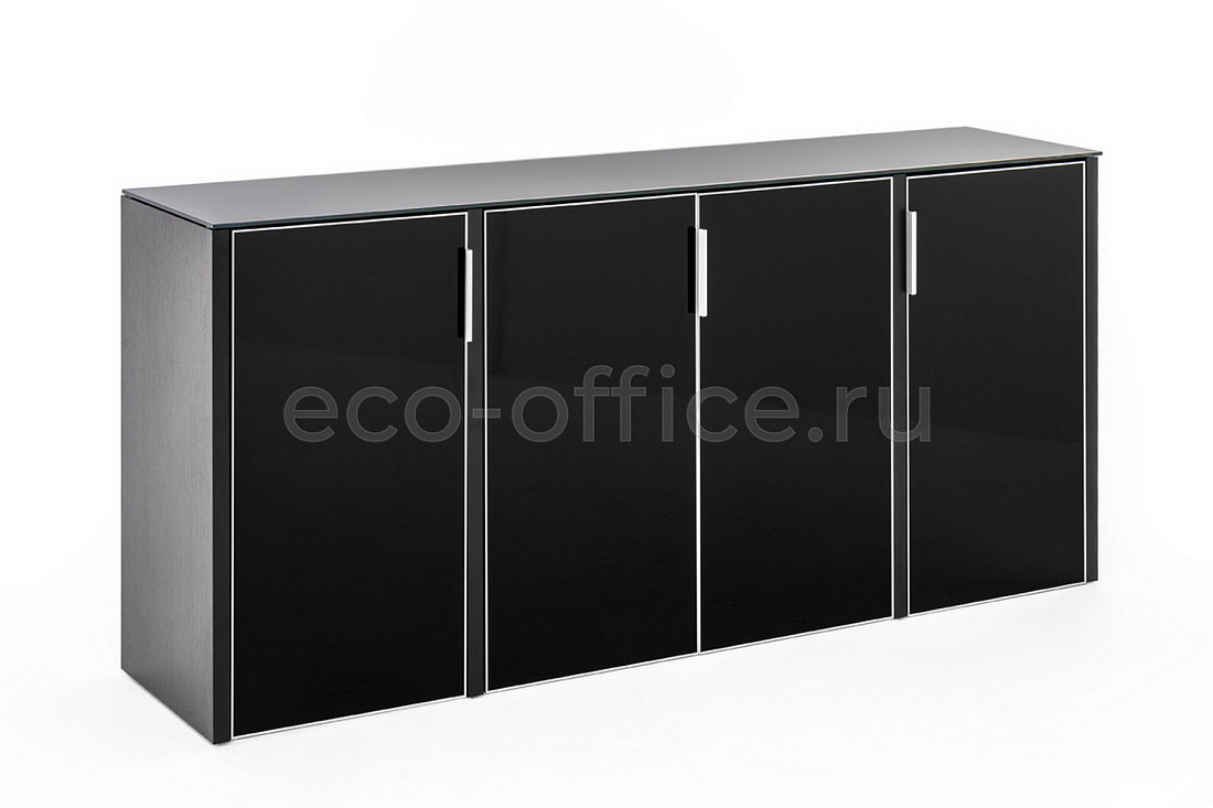 Шкаф низкий 4 двери GALA NEWCRE4/899 CRVt BLACK GLASS  стоимость
