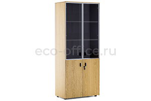 Шкаф комбинированный EXE 101 714 Дуб Флоре / Чёрный фото