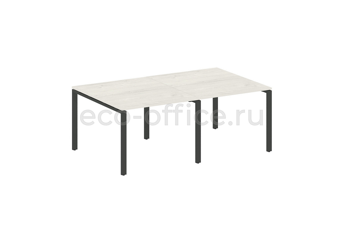 Стол переговорный (2 столешницы) METAL SYSTEM STYLE БП.ПРГ-2.1 Дуб Наварра / Антрацит металл   стоимость