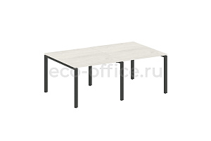 Стол переговорный (2 столешницы) METAL SYSTEM STYLE БП.ПРГ-2.1 Дуб Наварра / Антрацит металл фото
