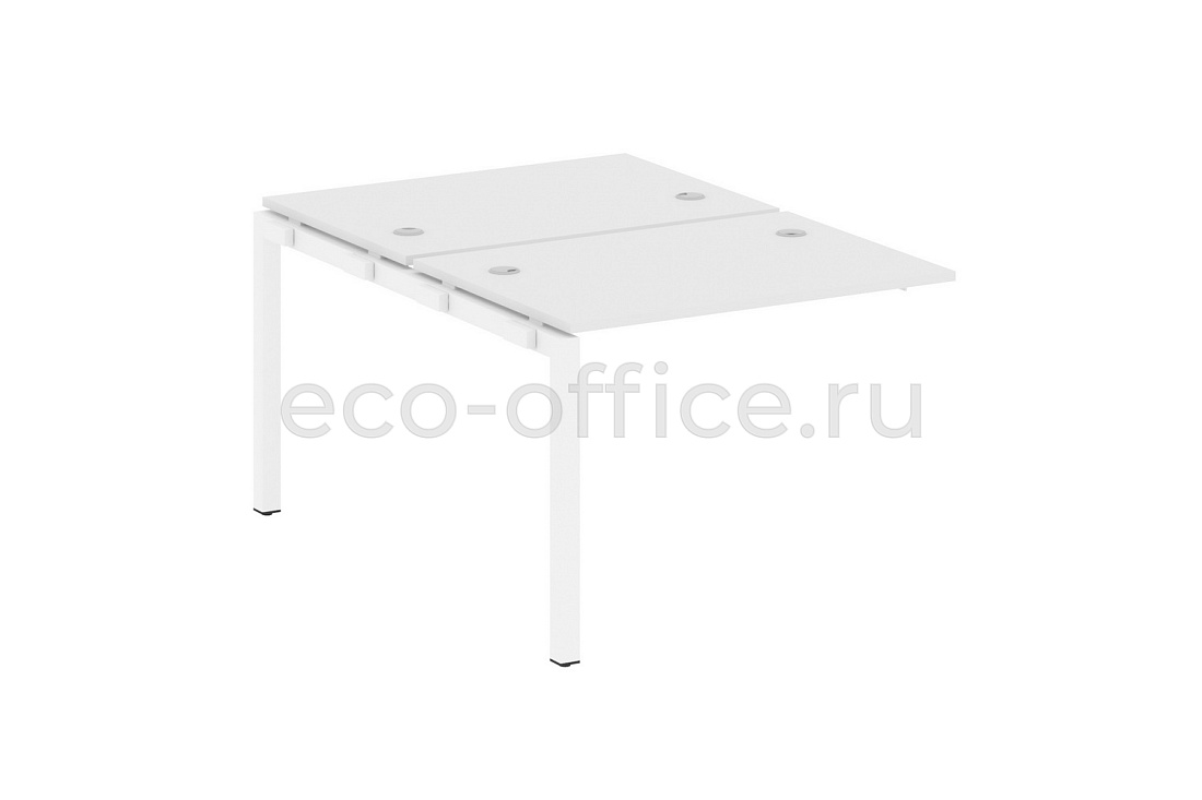 Проходной наборный элемент METAL SYSTEM QUATTRO 5x5 50БП.ПРС-СП-2.1 Белый / Белый металл купить в Москве