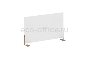 Экран для стола боковой L600 METAL SYSTEM STYLE Б.ЭКР-60 Белый / Мокко металл фото
