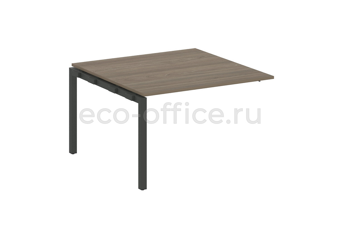 Проходной наборный элемент переговорного стола METAL SYSTEM QUATTRO 5x5 50БП.ППРГ-2 Вяз Благородный / Антрацит металл   стоимость