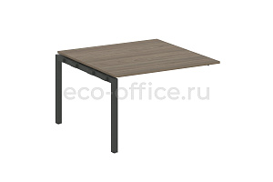 Проходной наборный элемент переговорного стола METAL SYSTEM QUATTRO 5x5 50БП.ППРГ-2 Вяз Благородный / Антрацит металл фото