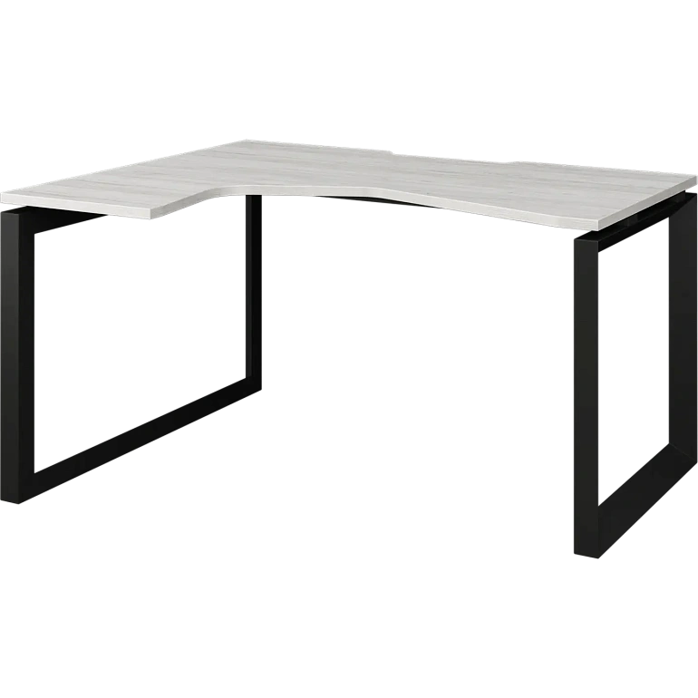 стол эргономичный левый на металлокаркасе protech нтмп.о-040.лв сосна винтер/антрацит фото