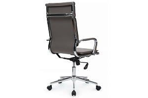 Кресло руководителя RV Chair HUGO 6003-1SE Серая экокожа фото