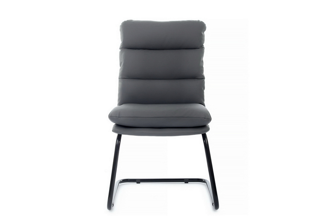 кресло rv chair pegas ps-919 серая экокожа / чёрный металл фото