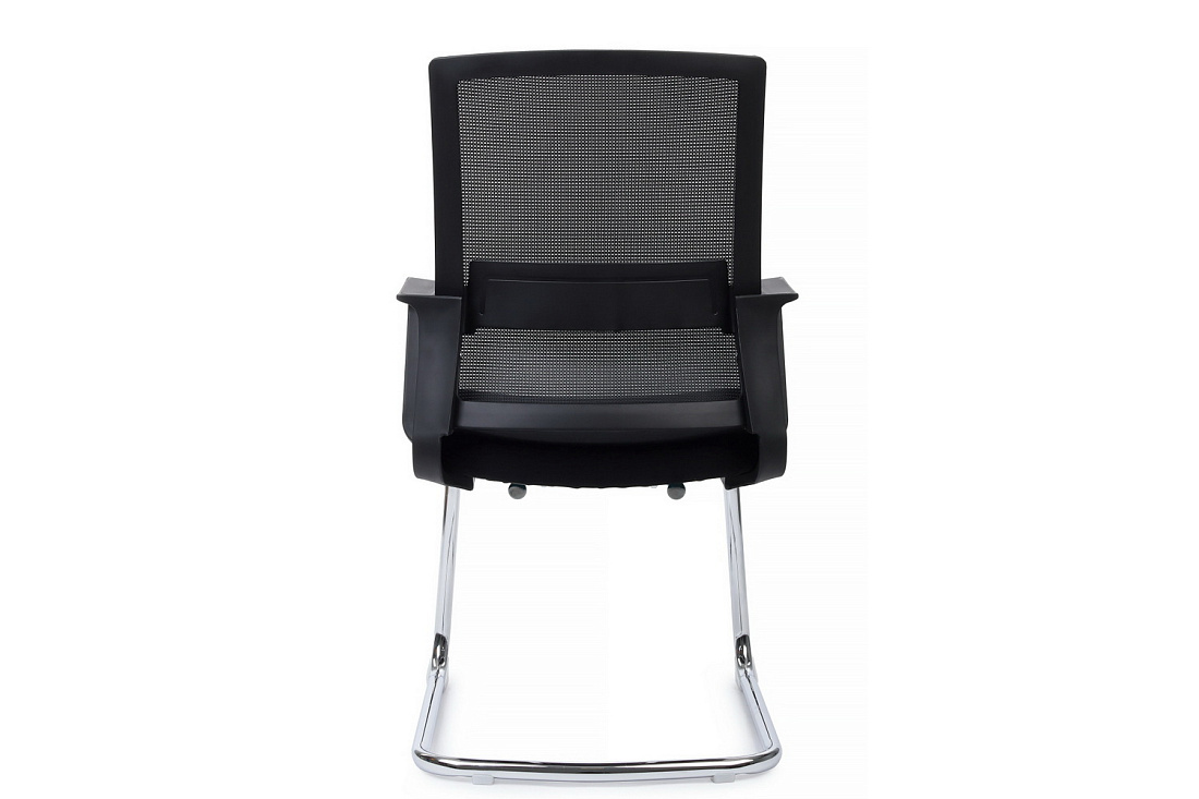 конференц-кресло rv chair mint m1029cbe чёрная сетка / чёрная ткань фото