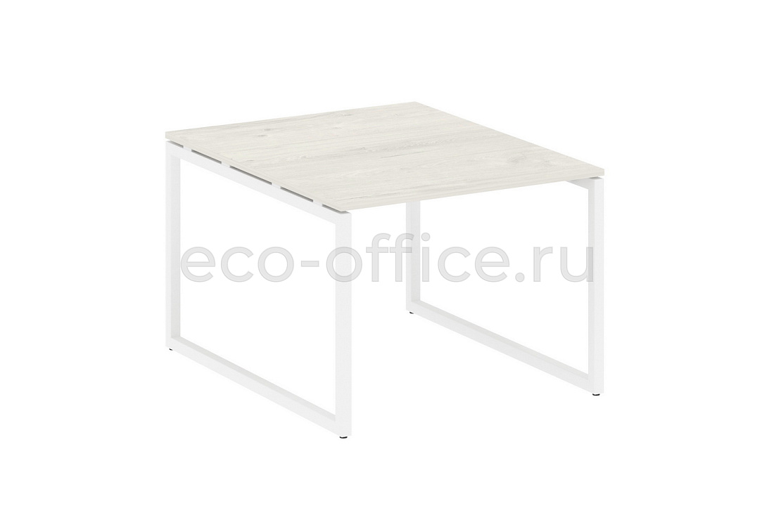 Стол переговорный (1 столешница) METAL SYSTEM QUATTRO 4x4 40БО.ПРГ-1.1 Дуб Наварра / Белый металл  стоимость