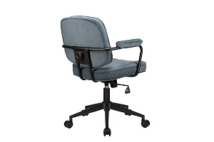 Кресло ECO-CHAIR CHESTER W-221T Синий велюр фото