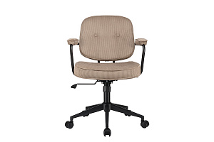 Кресло ECO-CHAIR CHESTER W-221T Бежевый велюр фото