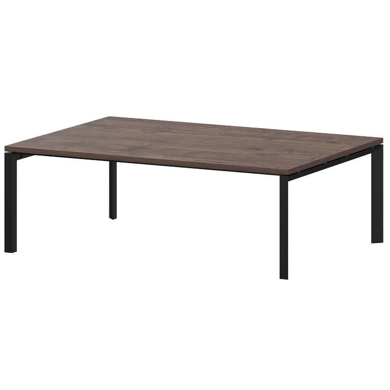 стол переговорный на металлокаркасе protech ктм-20.14.38 дуб апрель/черный фото