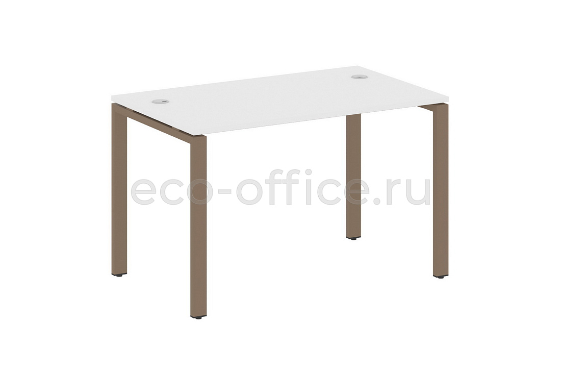 Стол письменный METAL SYSTEM STYLE БП.СП-2 Белый / Мокко металл  стоимость