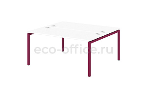 Стол-тандем на металлокаркасе 40*40 SENTIDA COLOR S-49 Малина фото